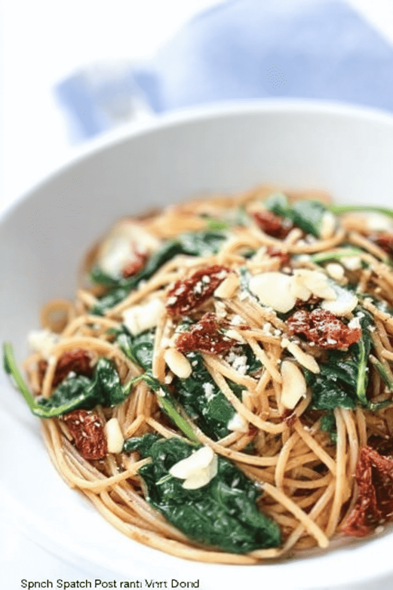 Spaghetti With Sun Dried Tomatoes Spinach 31.Png