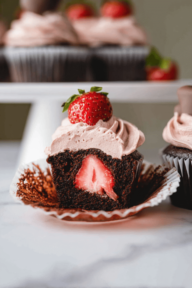 Strawberry Chocolate Cupcakes 34.Png