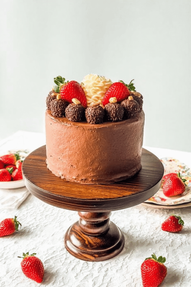 Strawberry Nutella Cake 98.Png