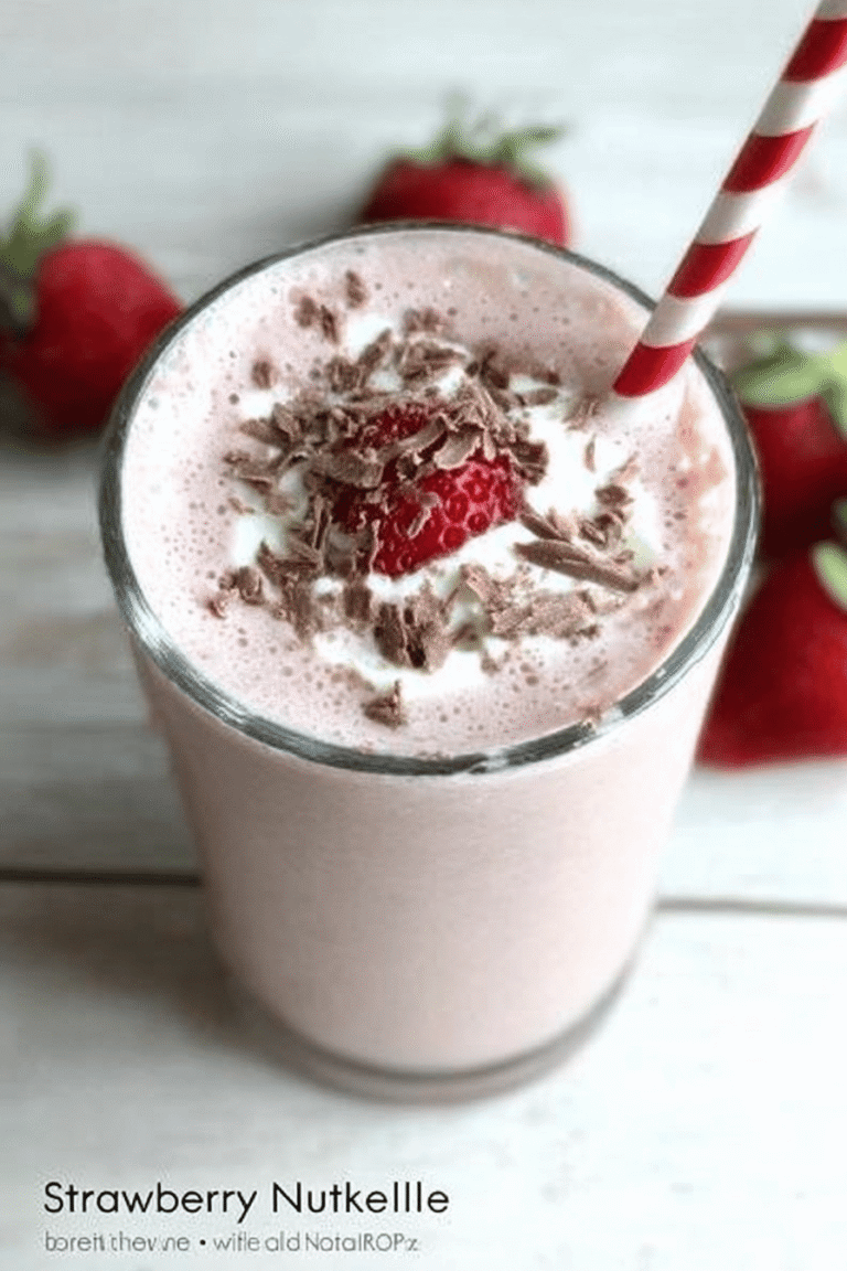Strawberry Nutella Milkshake 81.Png