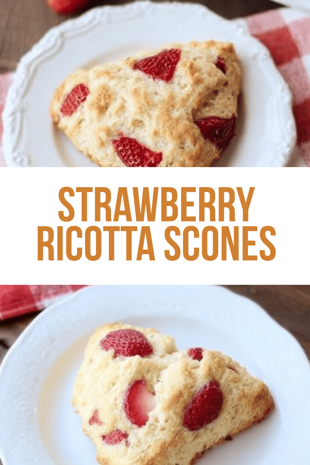 Strawberry Ricotta Scones