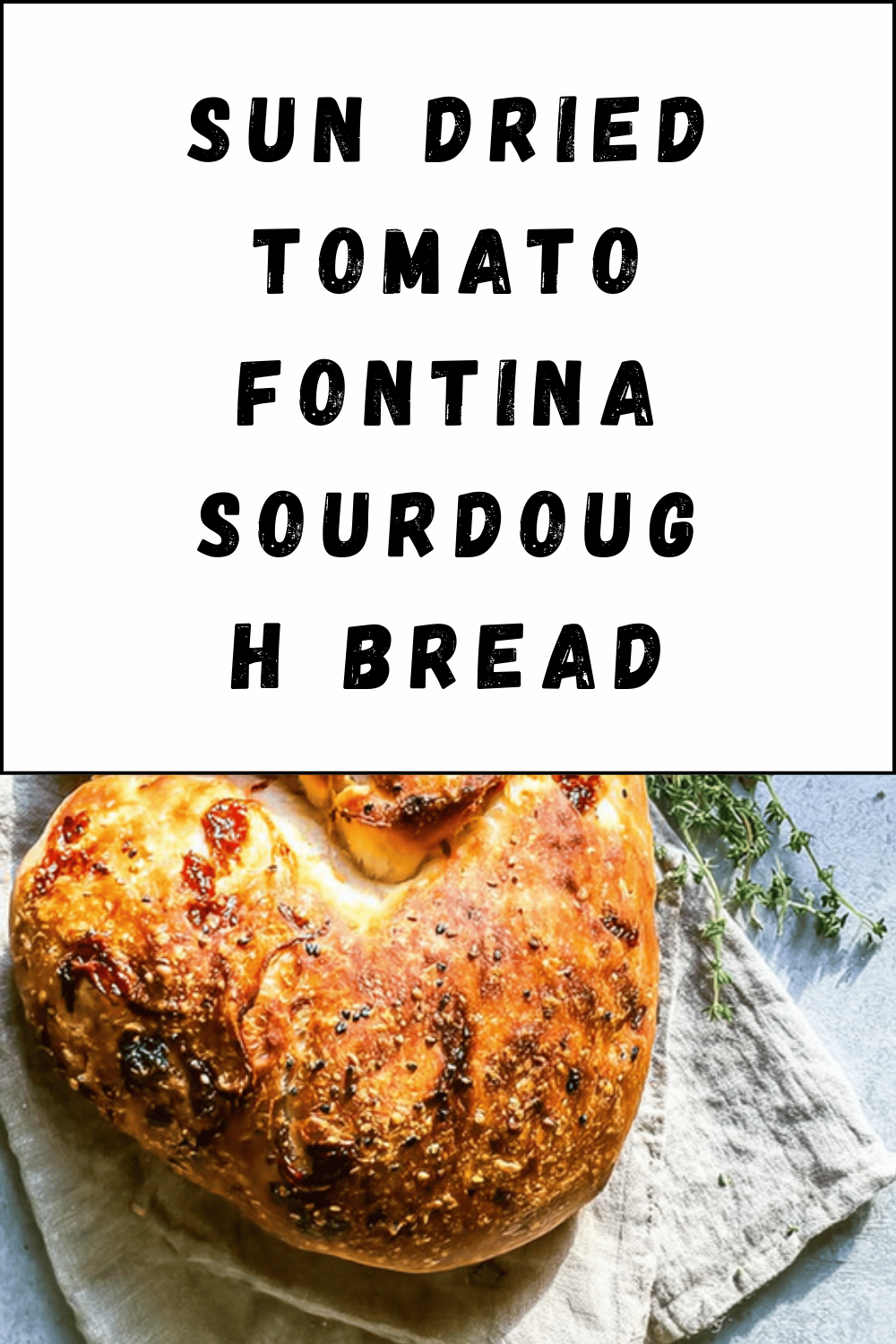 Sun Dried Tomato Fontina Sourdough Bread
