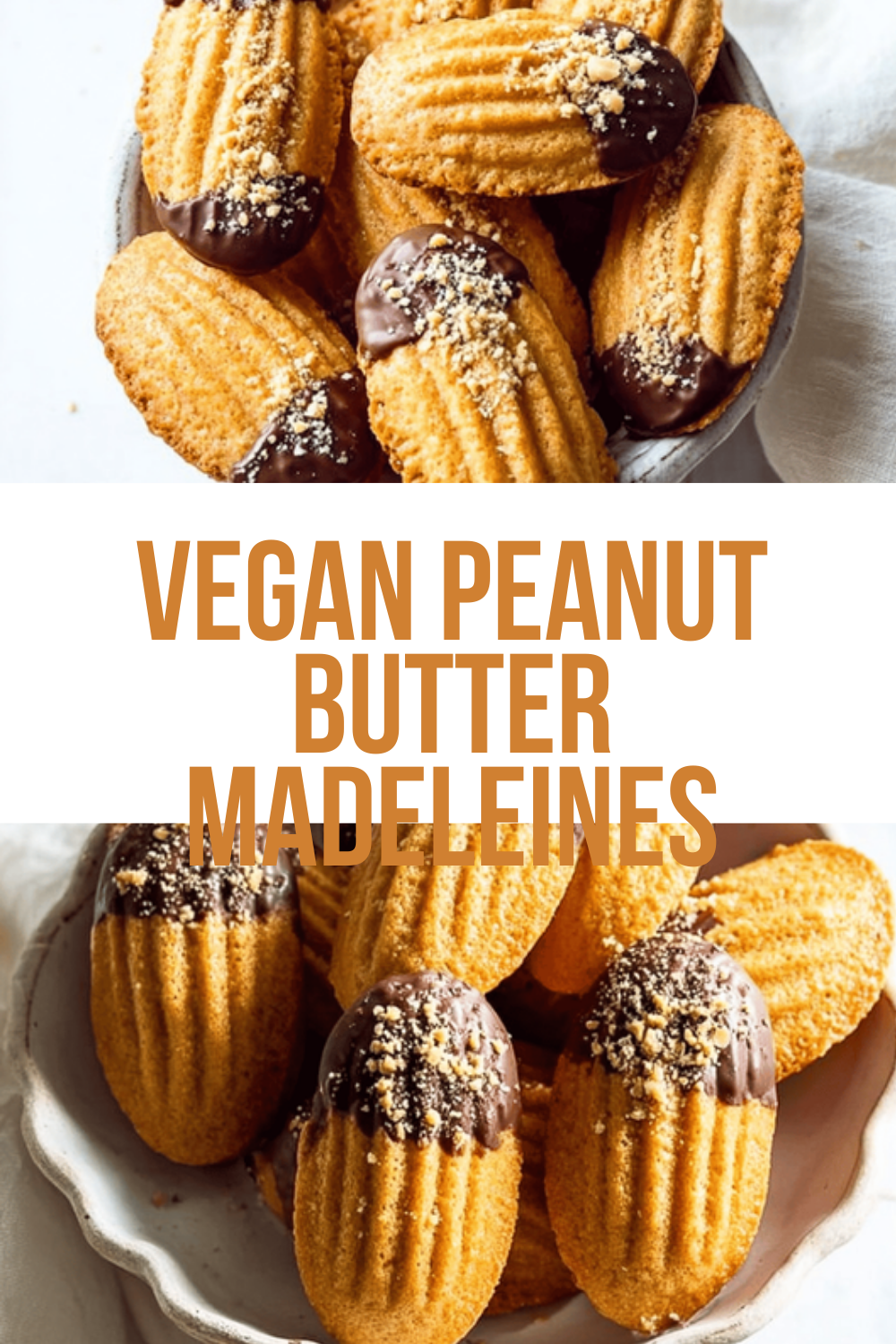 Vegan Peanut Butter Madeleines