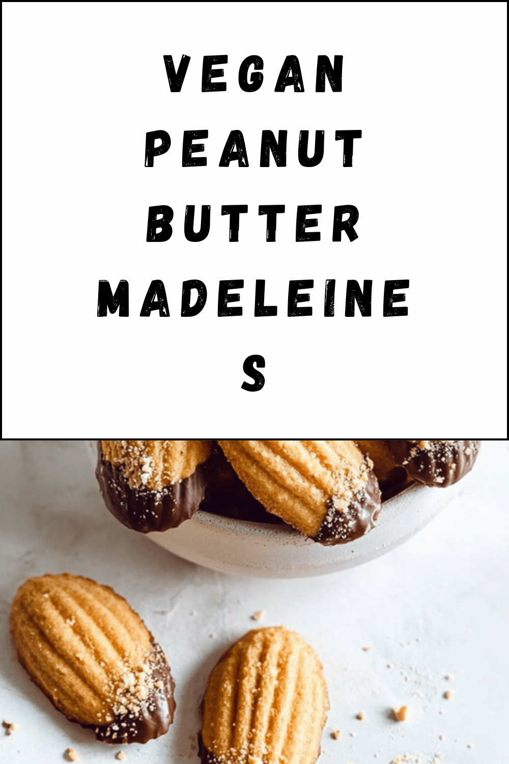 Vegan Peanut Butter Madeleines