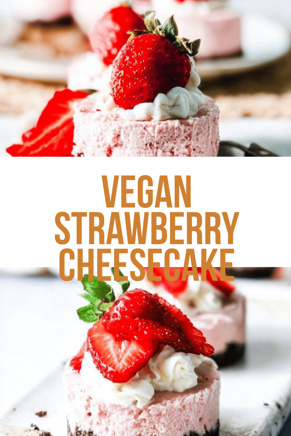 Vegan Strawberry Cheesecake