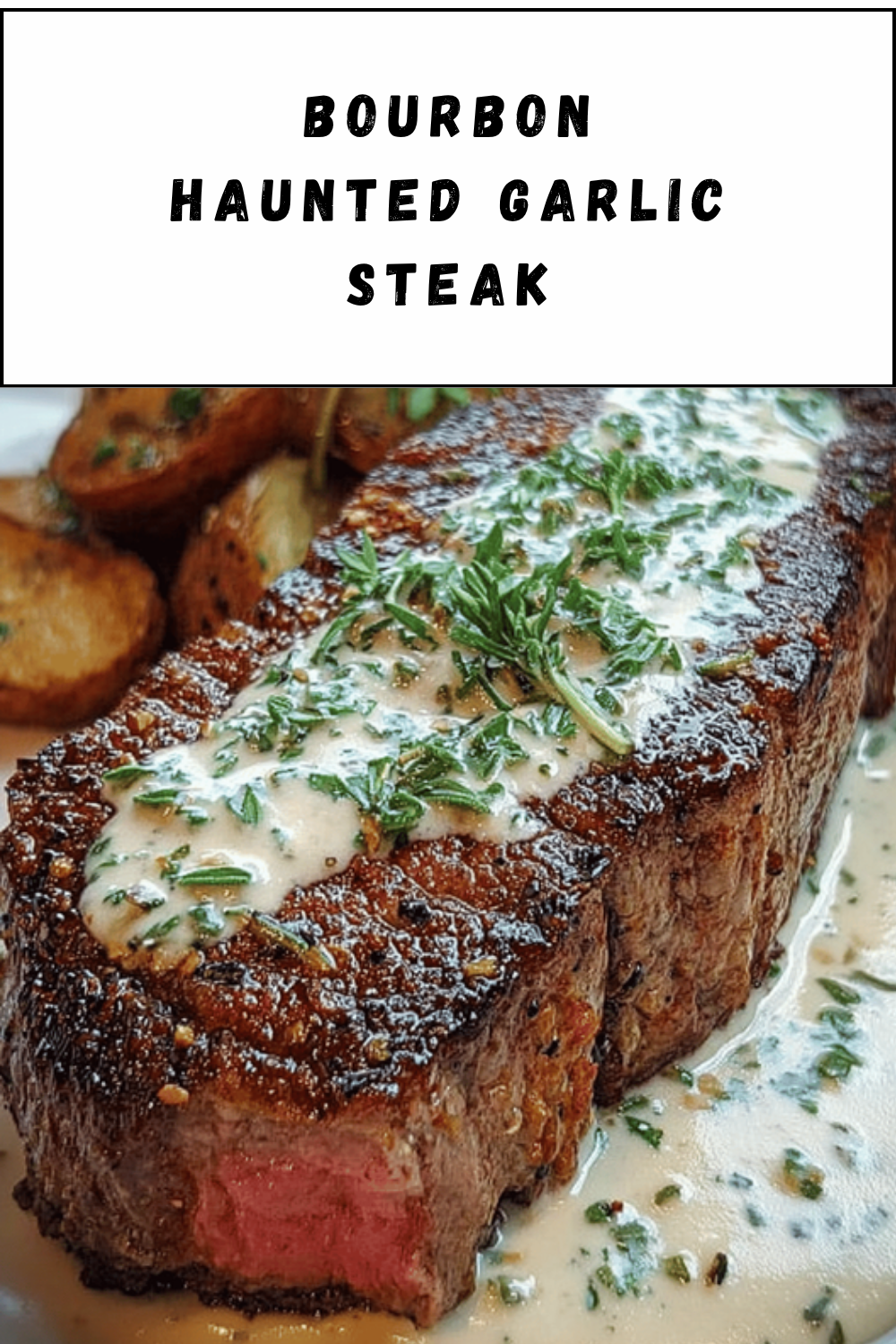 Bourbon Haunted Garlic Steak
