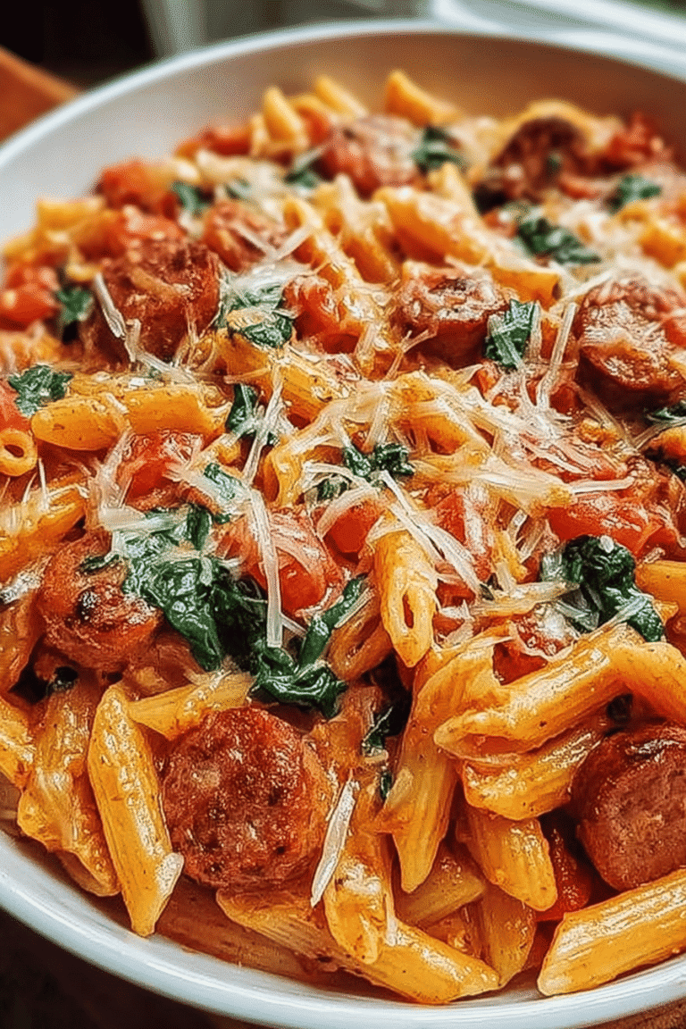 Cheesy Sausage Pasta Bake 19.Png