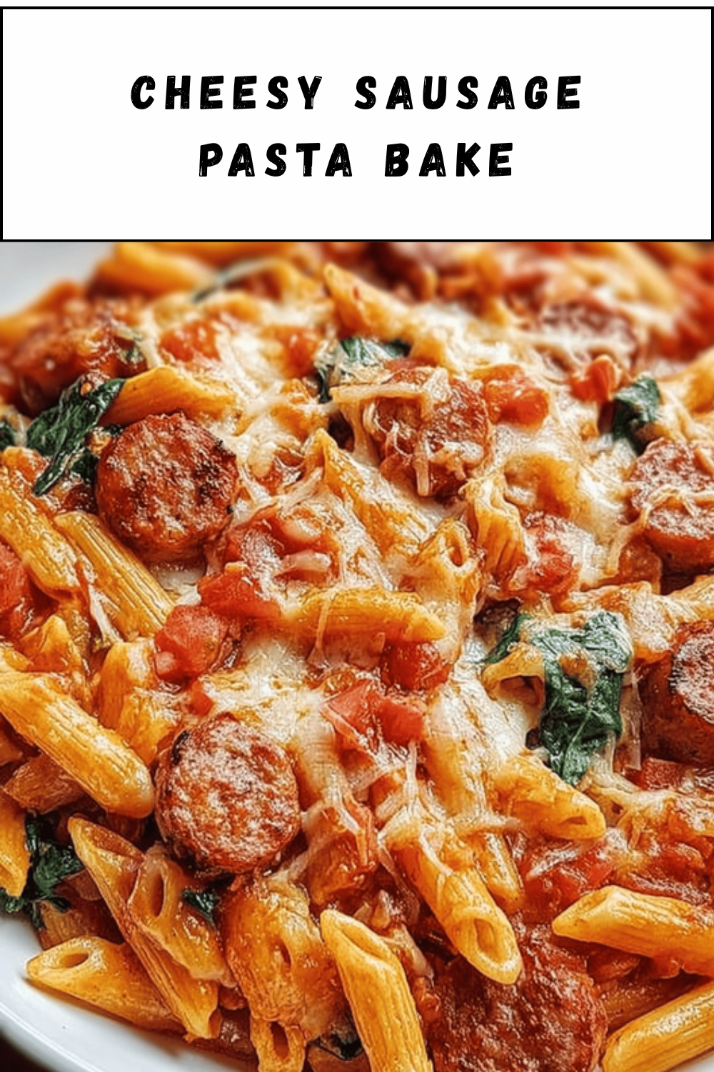 Cheesy Sausage Pasta Bake