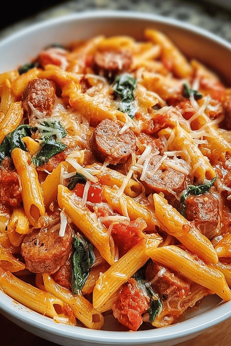 Cheesy Sausage Pasta Bake