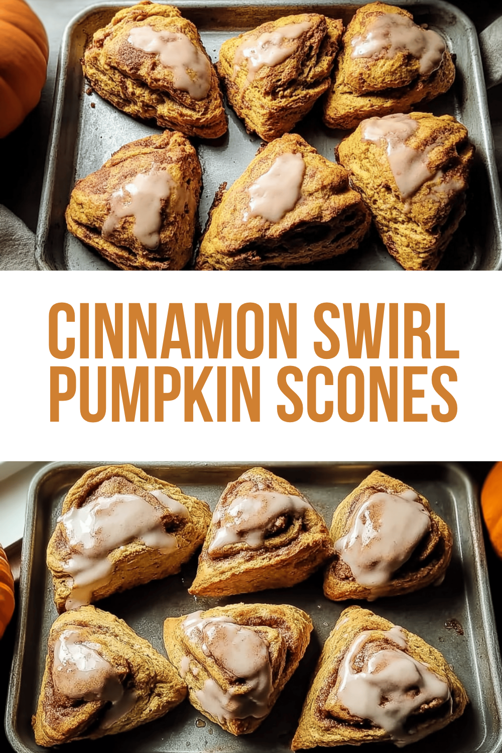 Cinnamon Swirl Pumpkin Scones