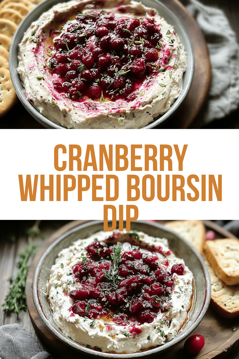 Cranberry Whipped Boursin Dip