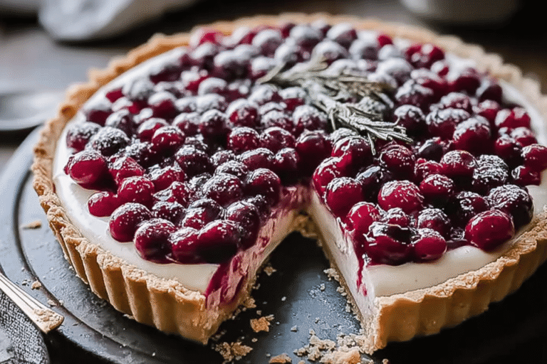 Cranberry White Chocolate Tart 55.Png