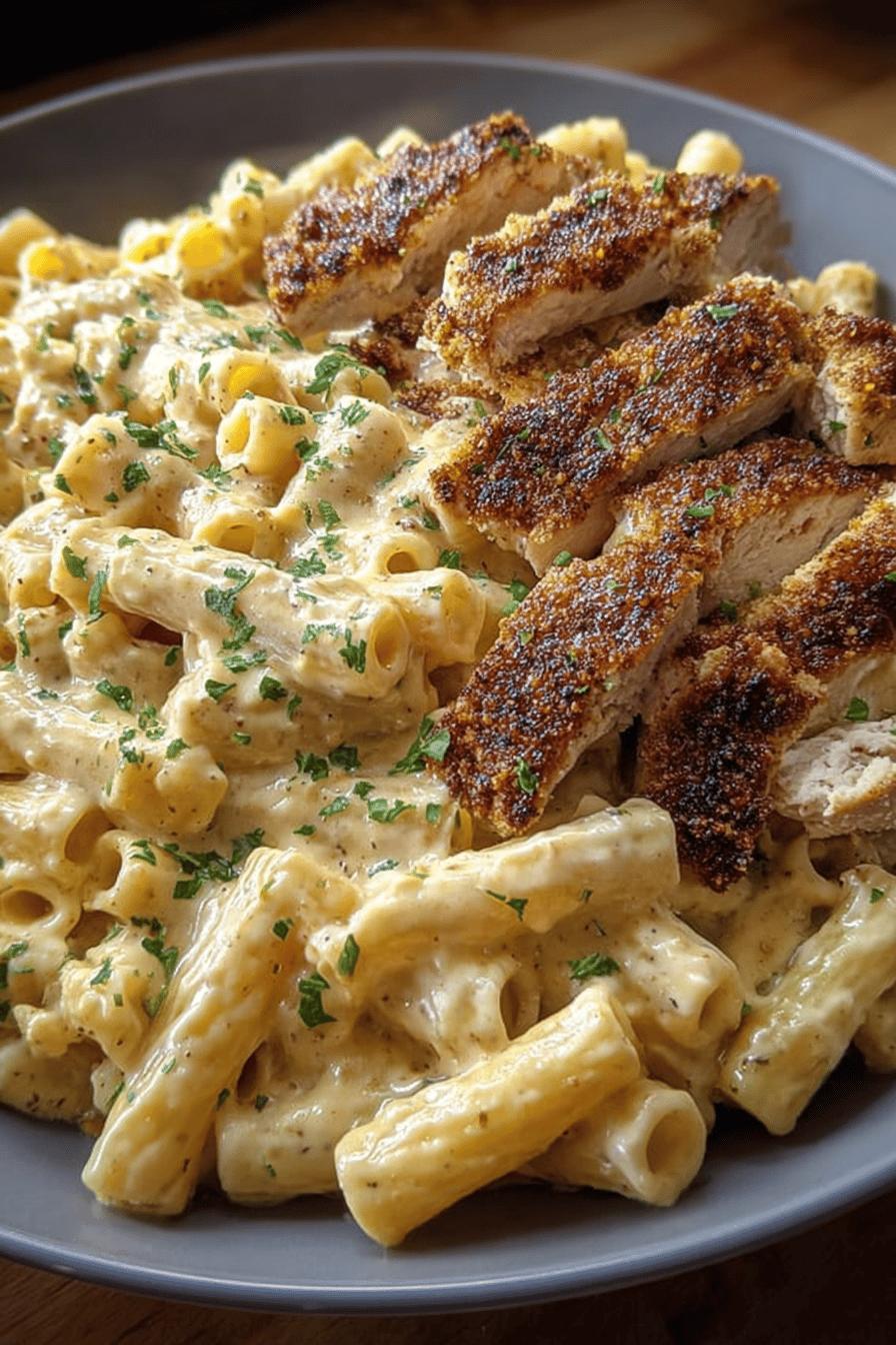 Creamy Rigatoni Alfredo Cajun