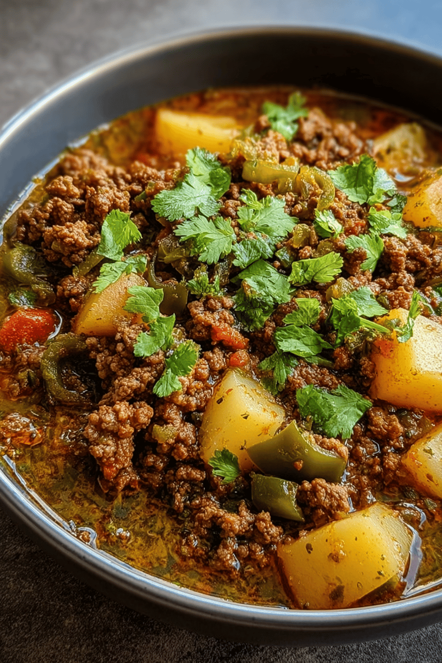 Green Chile Picadillo Beef