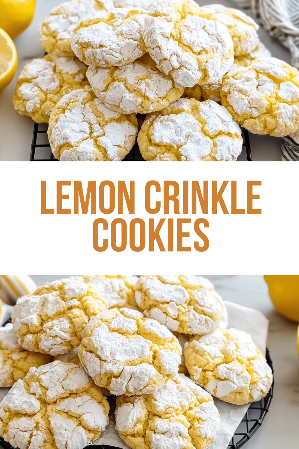 Lemon Crinkle Cookies