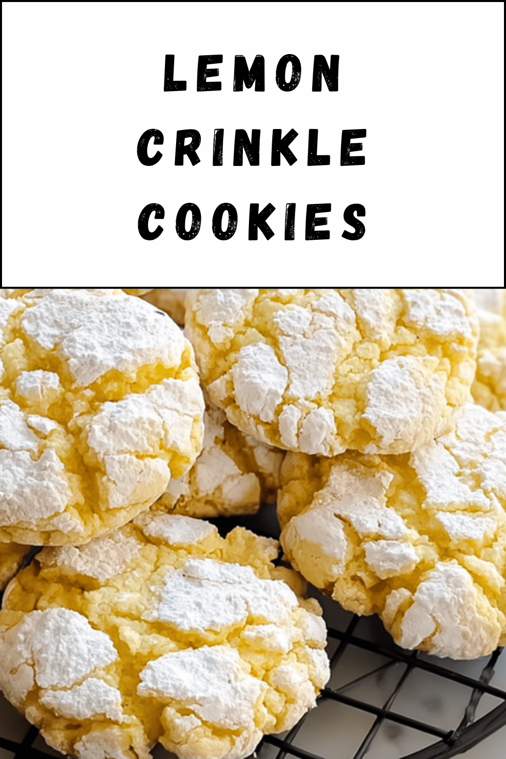 Lemon Crinkle Cookies