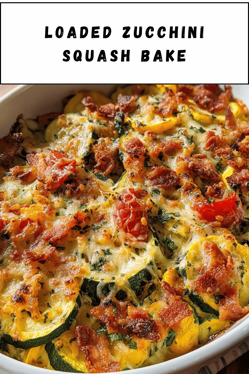 Loaded Zucchini Squash Bake