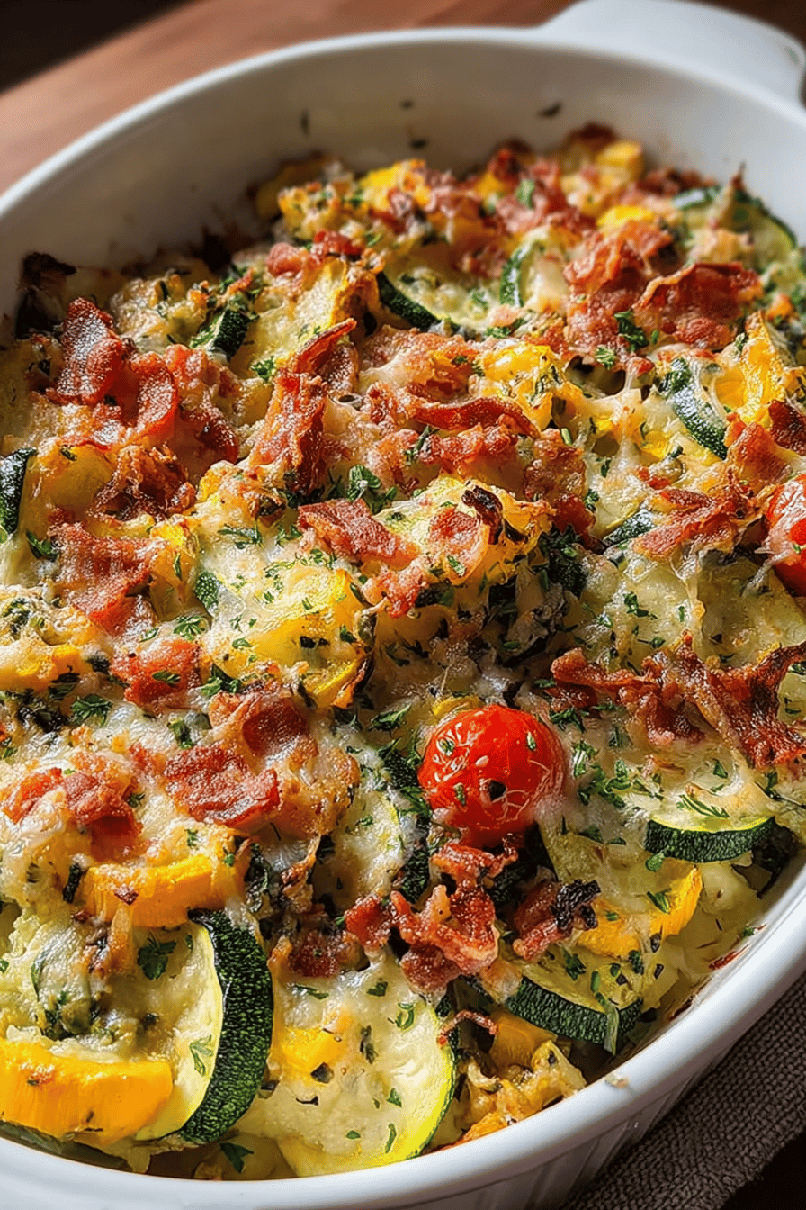 Loaded Zucchini Squash Bake