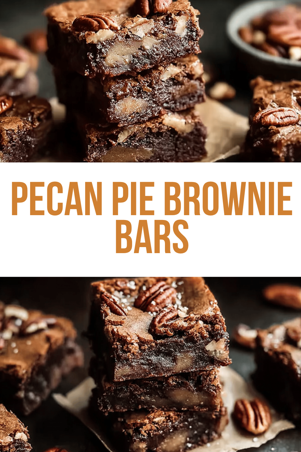Pecan Pie Brownie Bars