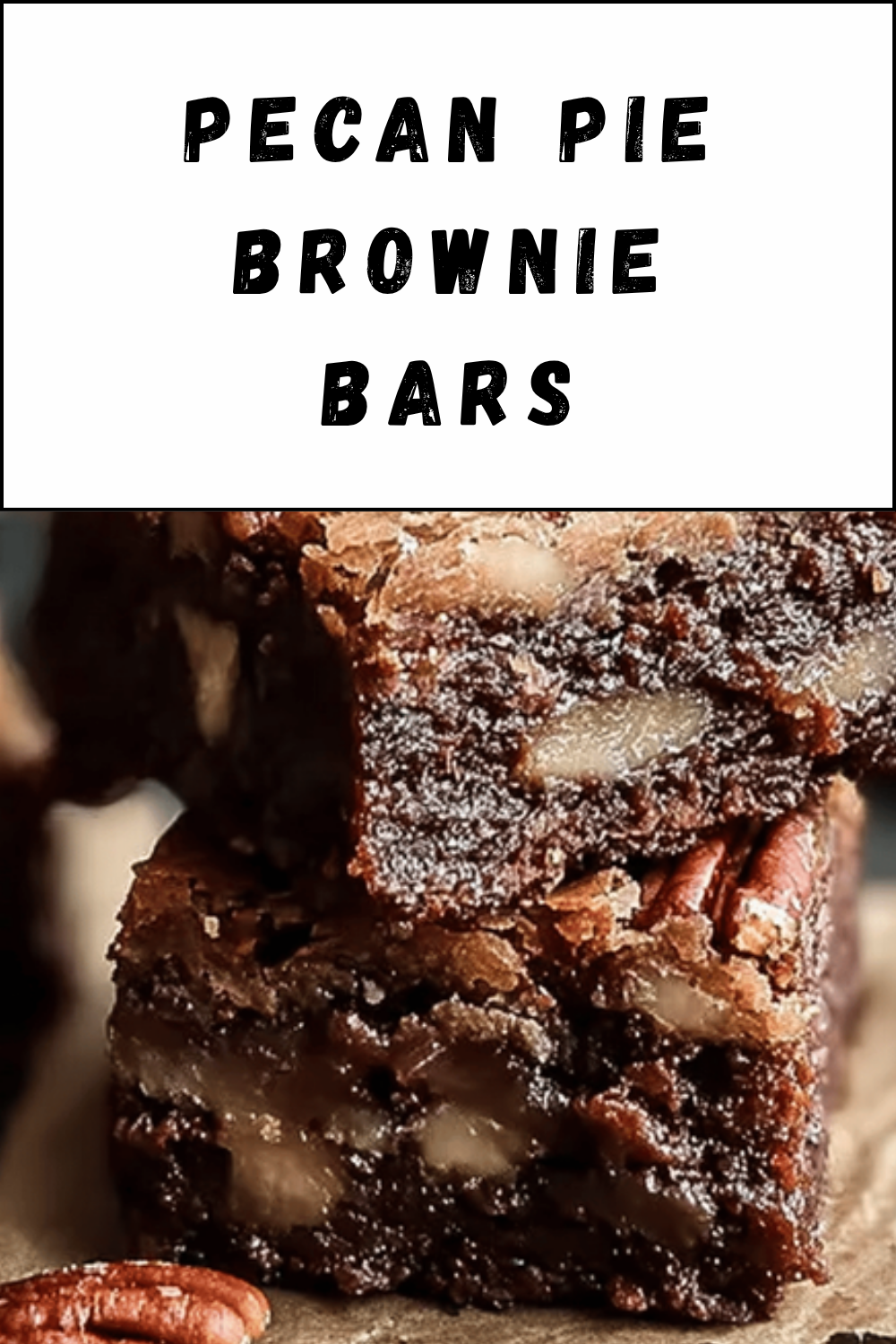 Pecan Pie Brownie Bars