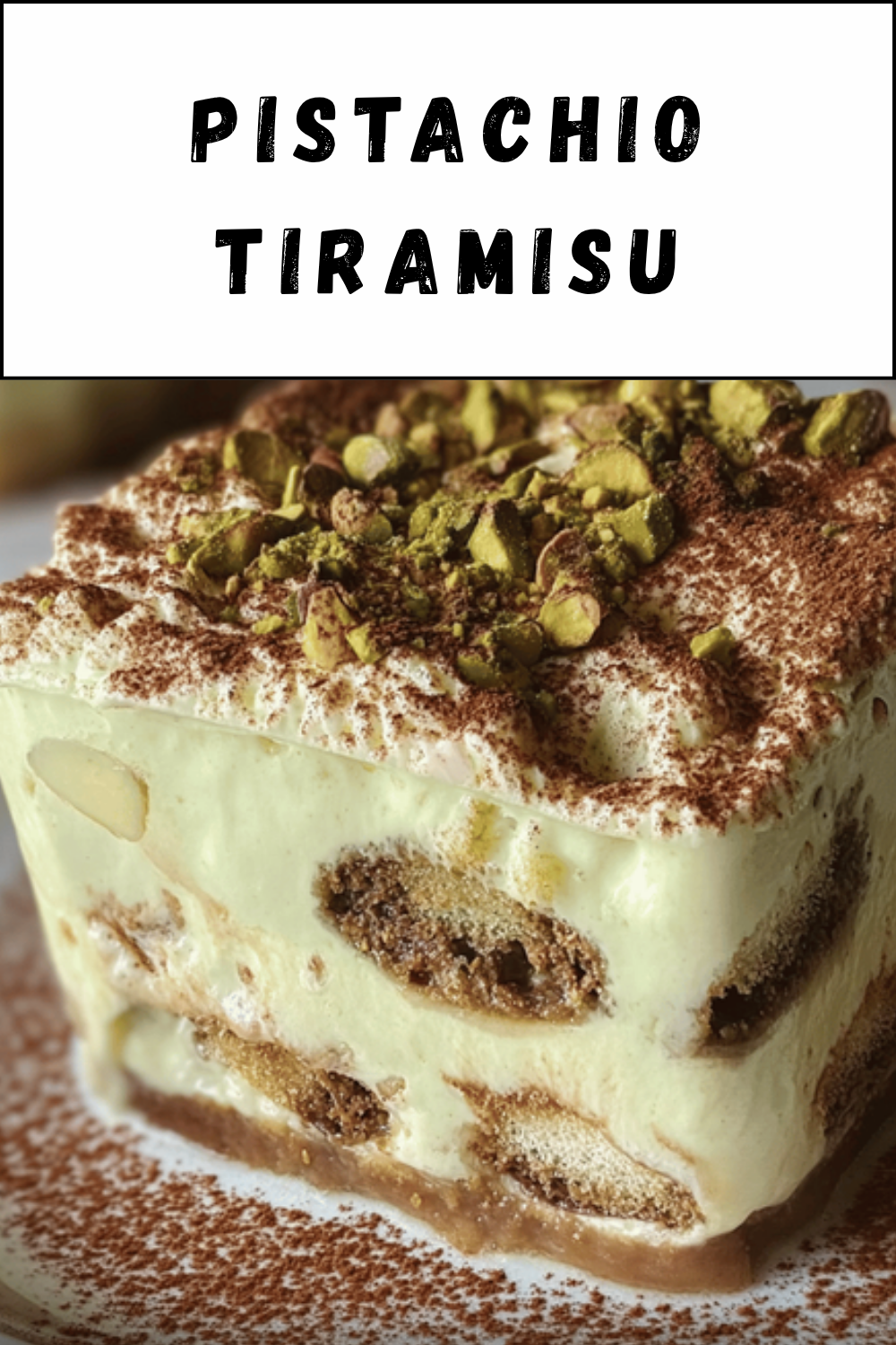 Pistachio Tiramisu