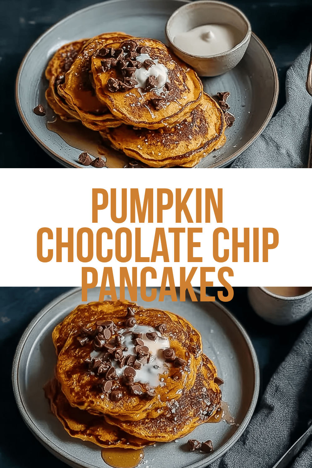 Pumpkin Chocolate Chip Pancakes