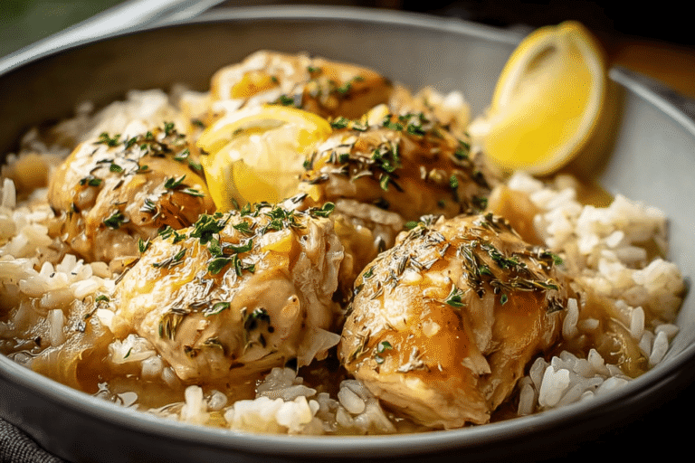 Slow Cooker Lemon Herb Chicken And Rice 26.Png