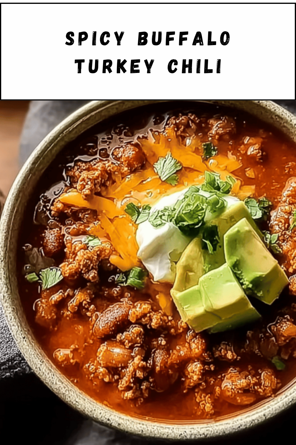 Spicy Buffalo Turkey Chili