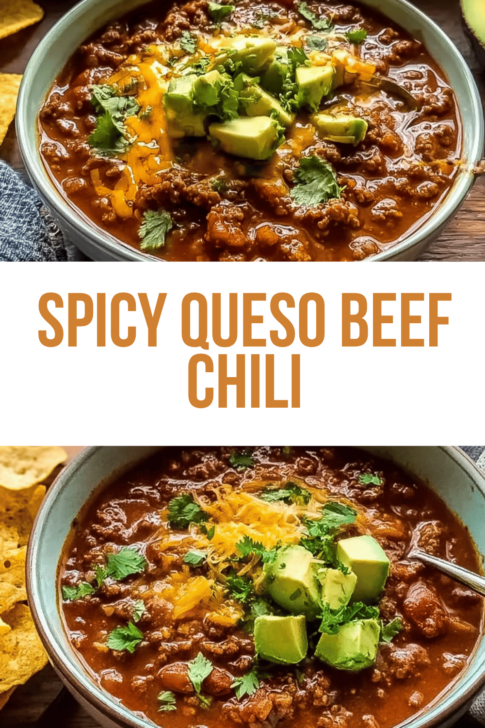 Spicy Queso Beef Chili