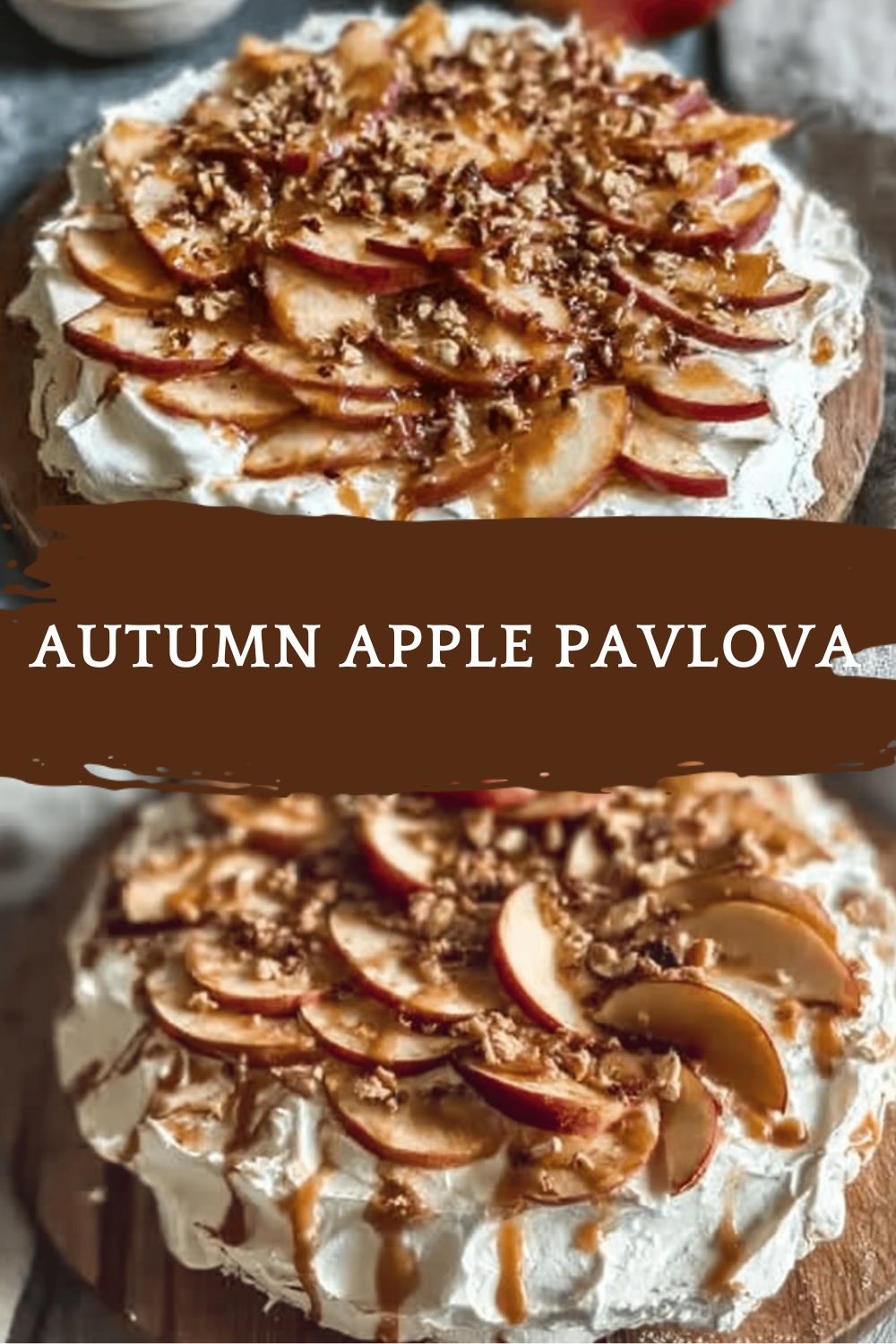 Autumn Apple Pavlova