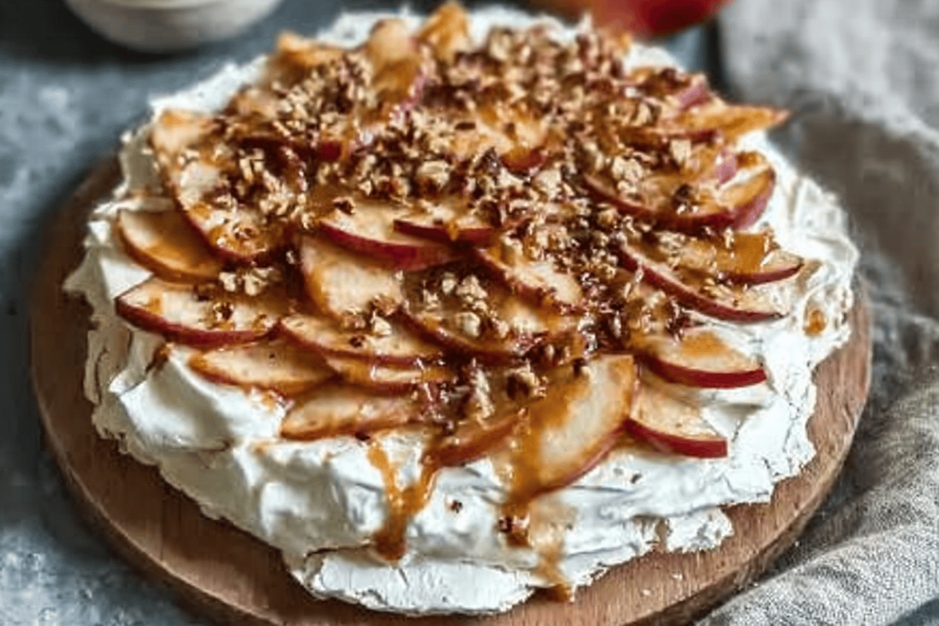 Autumn Apple Pavlova