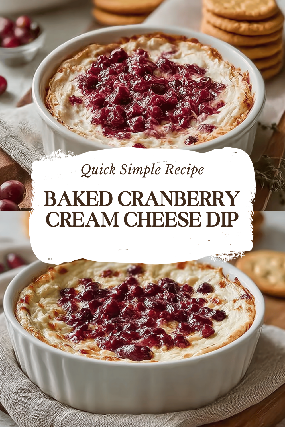 Baked Cranberry Cream Cheese Dip