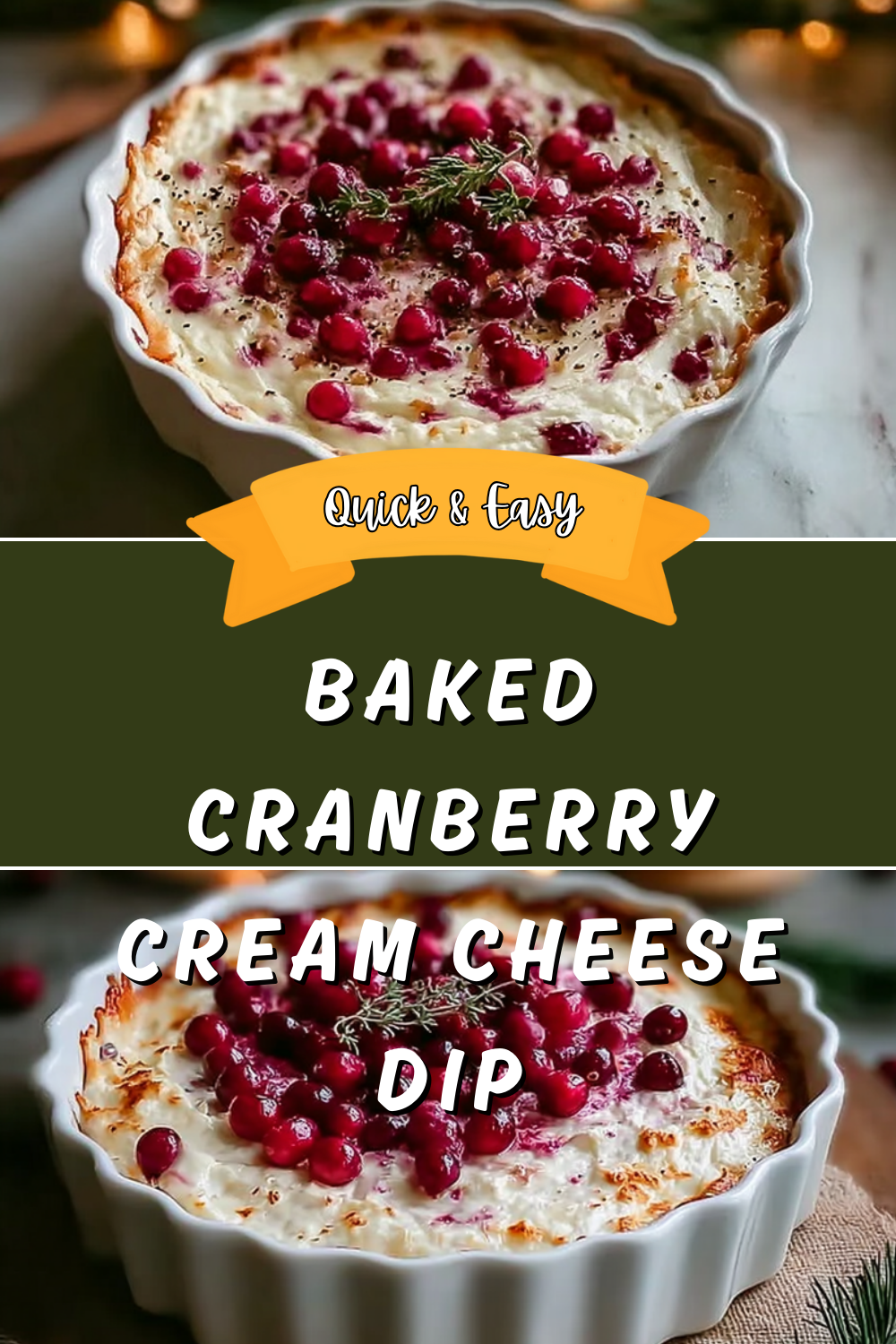 Baked Cranberry Cream Cheese Dip