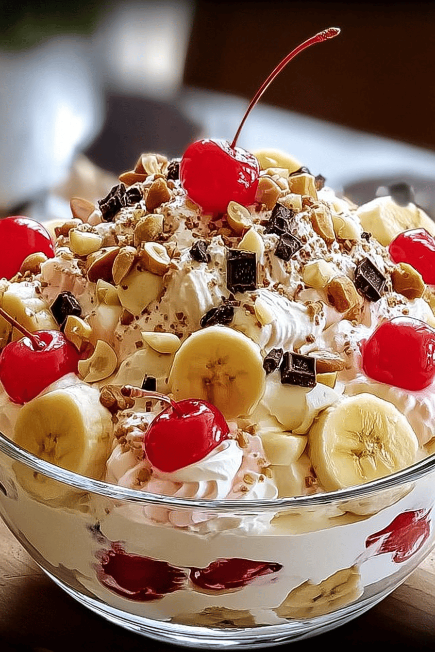 Banana Split Fluff Dessert