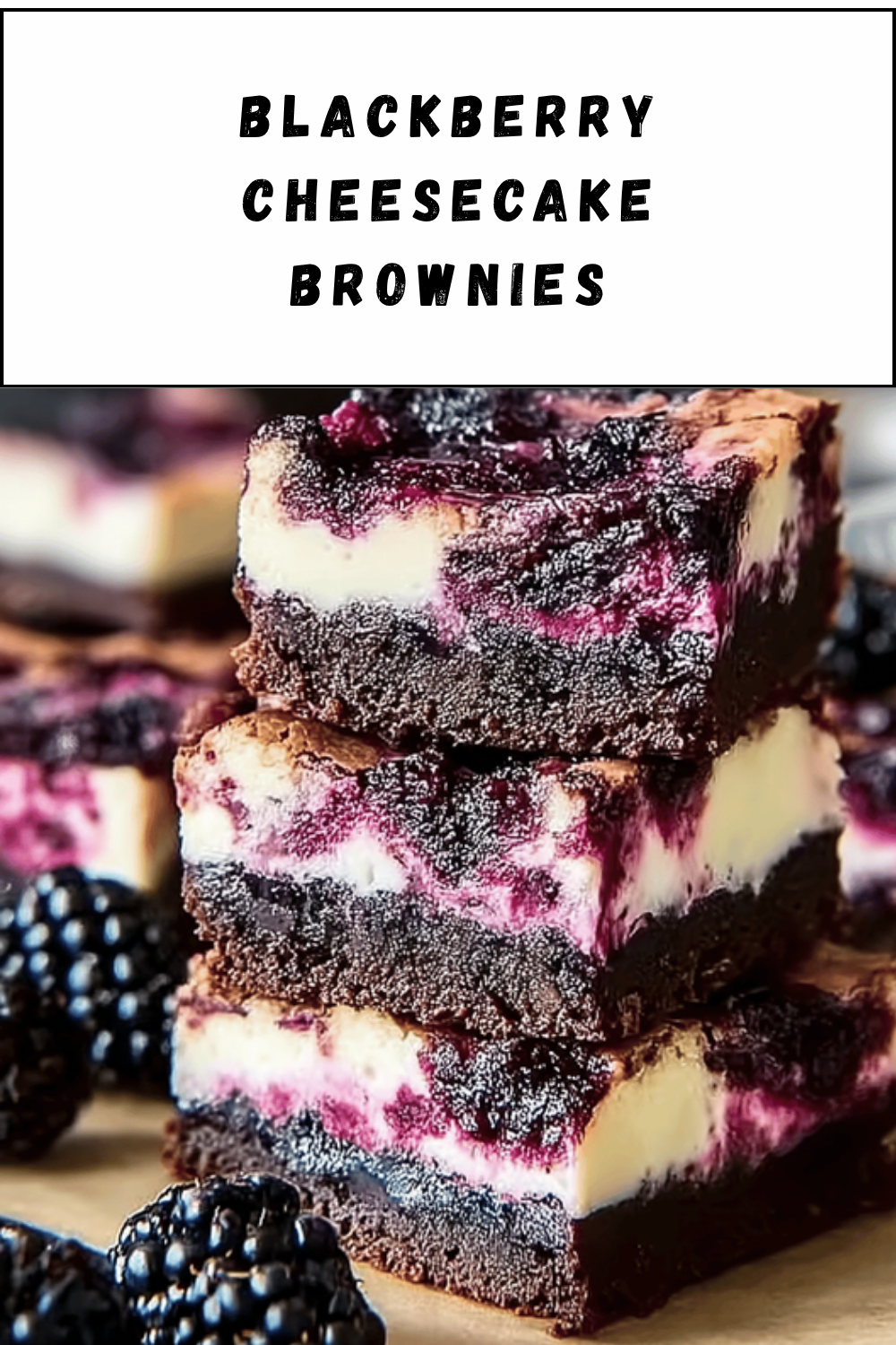 Blackberry Cheesecake Brownies