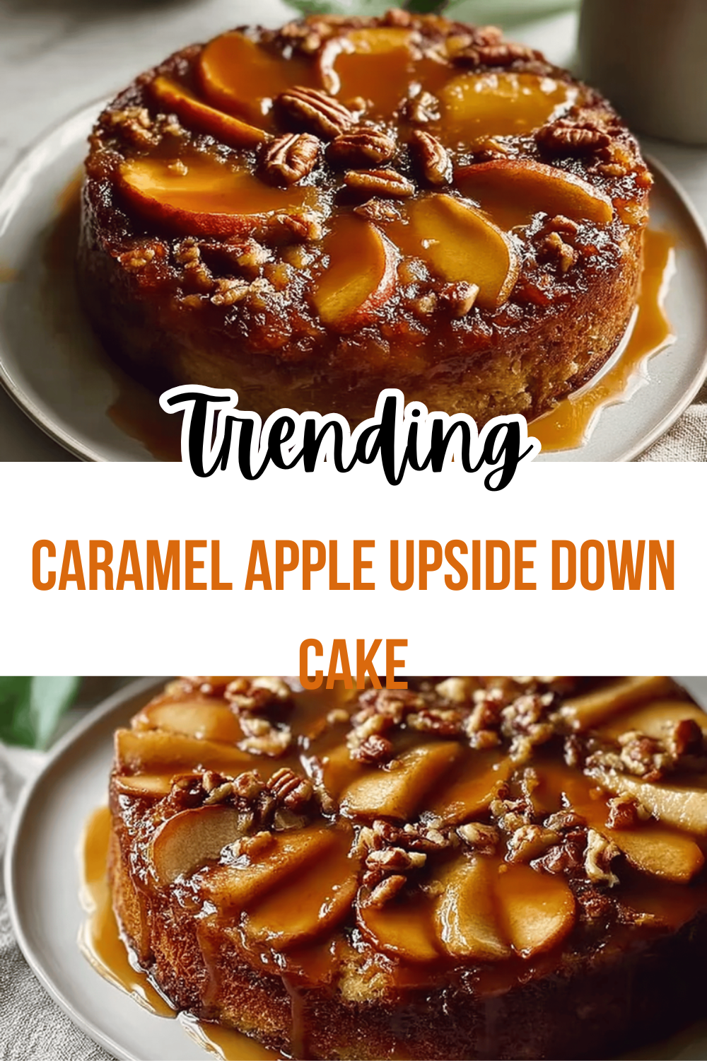 Caramel Apple Upside Down Cake