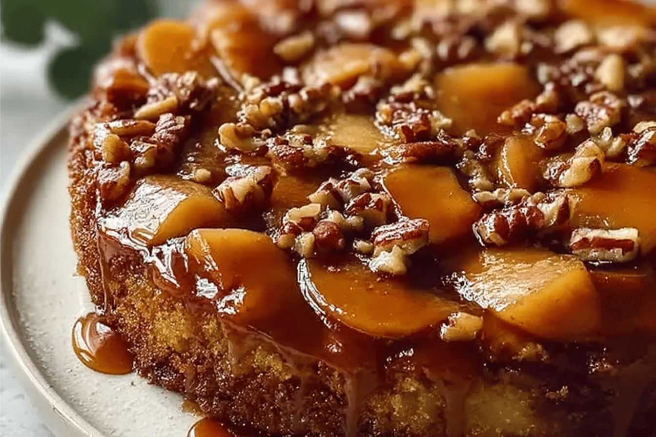 Caramel Apple Upside Down Cake
