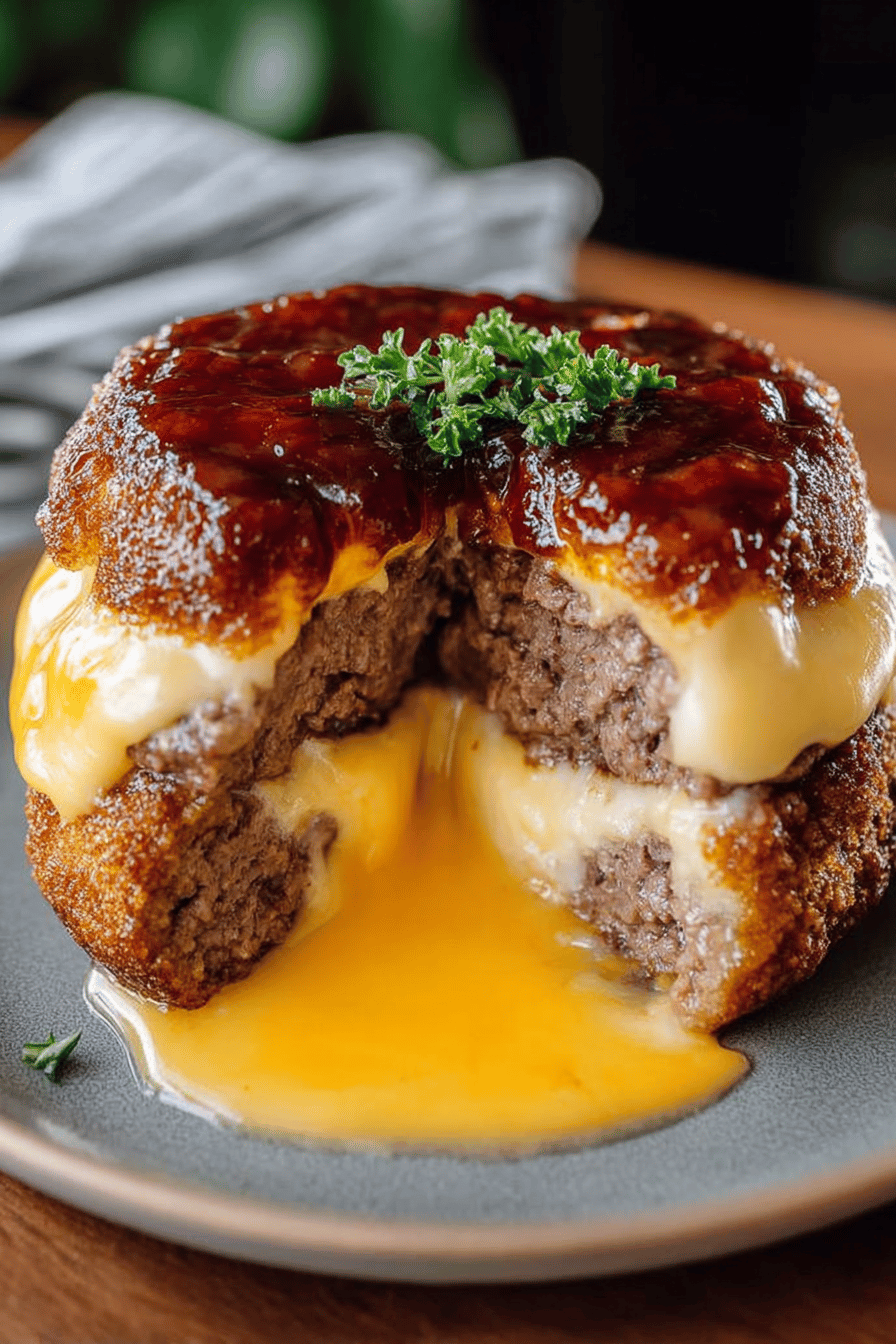 Cheeseburger Lava Cake Melt