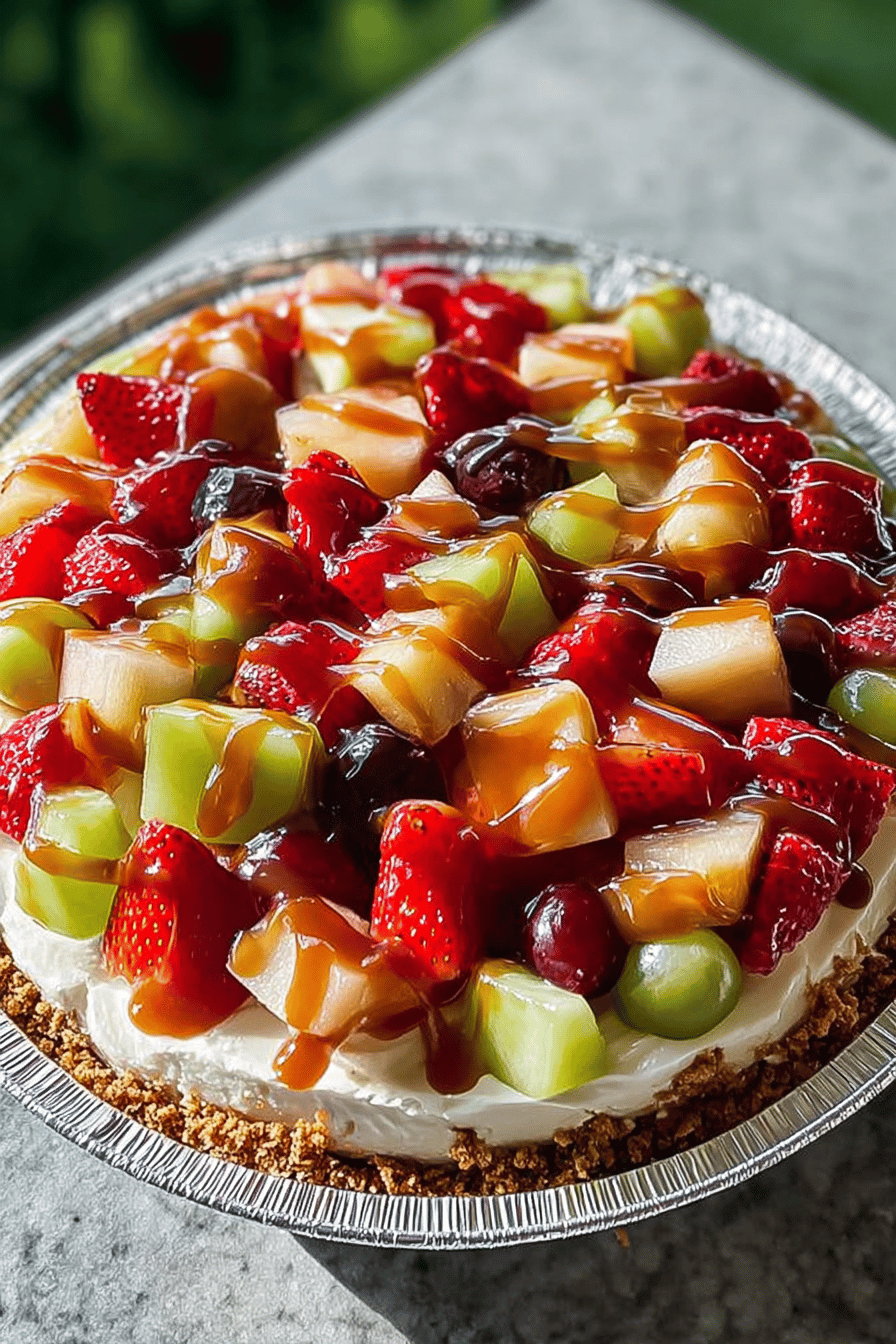 Cheesecake Fruit Salad Caramel