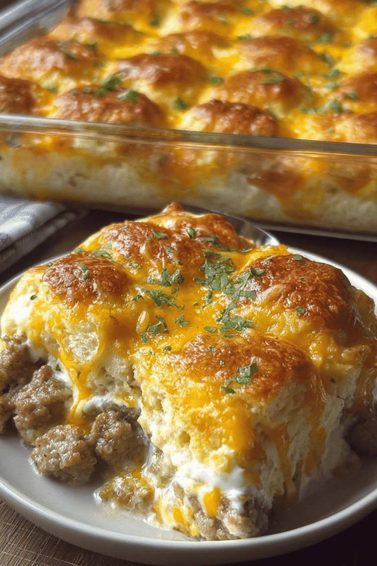 Cheesy Sausage Biscuit Bake 78.Png