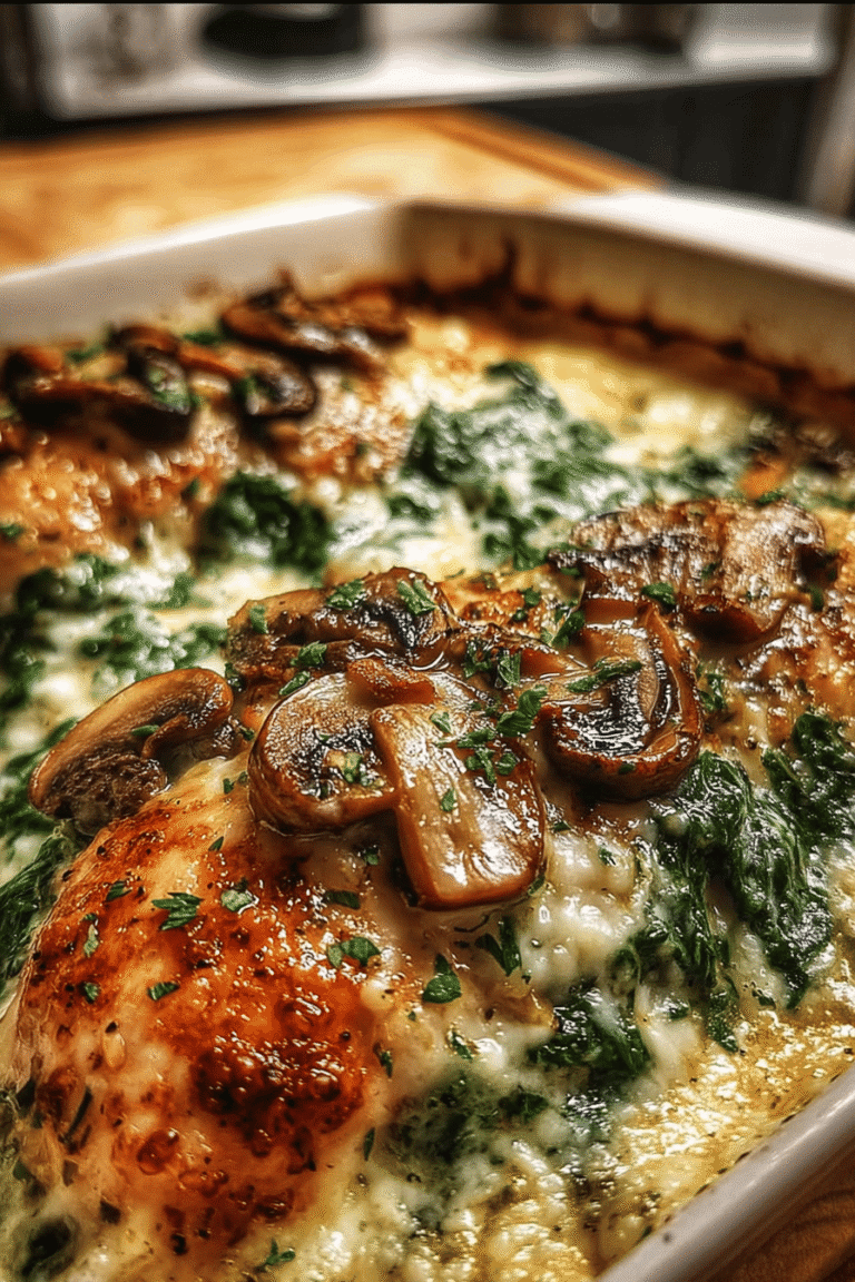 Chicken Spinach Mushroom Bake 42.Png