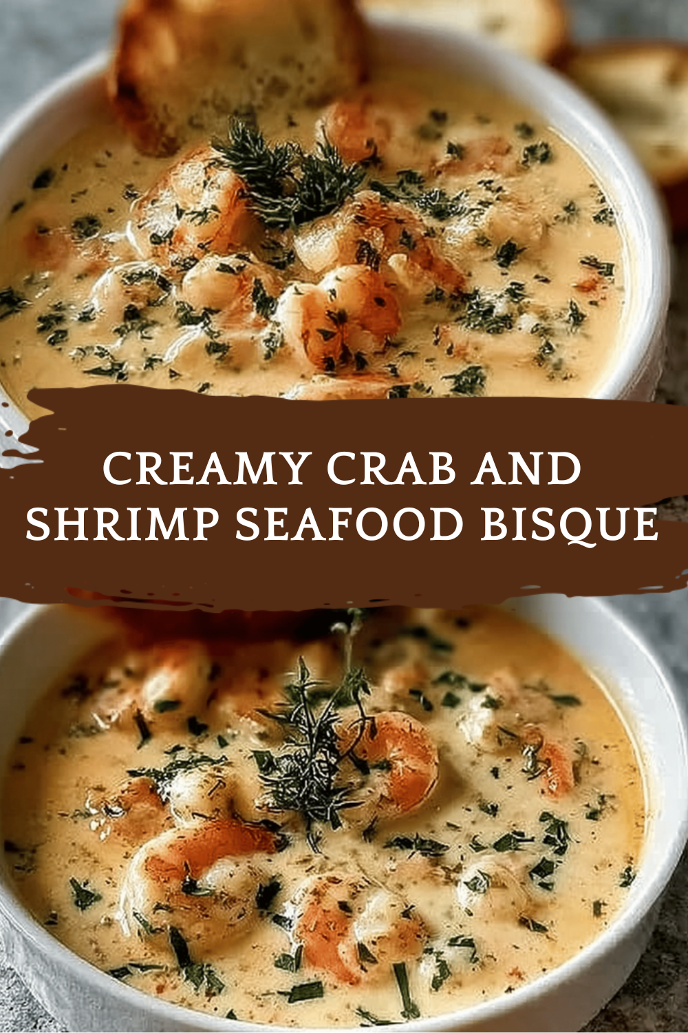 Creamy Crab And Shrimp Seafood Bisque
