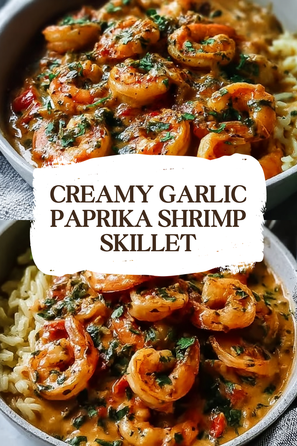 Creamy Garlic Paprika Shrimp Skillet