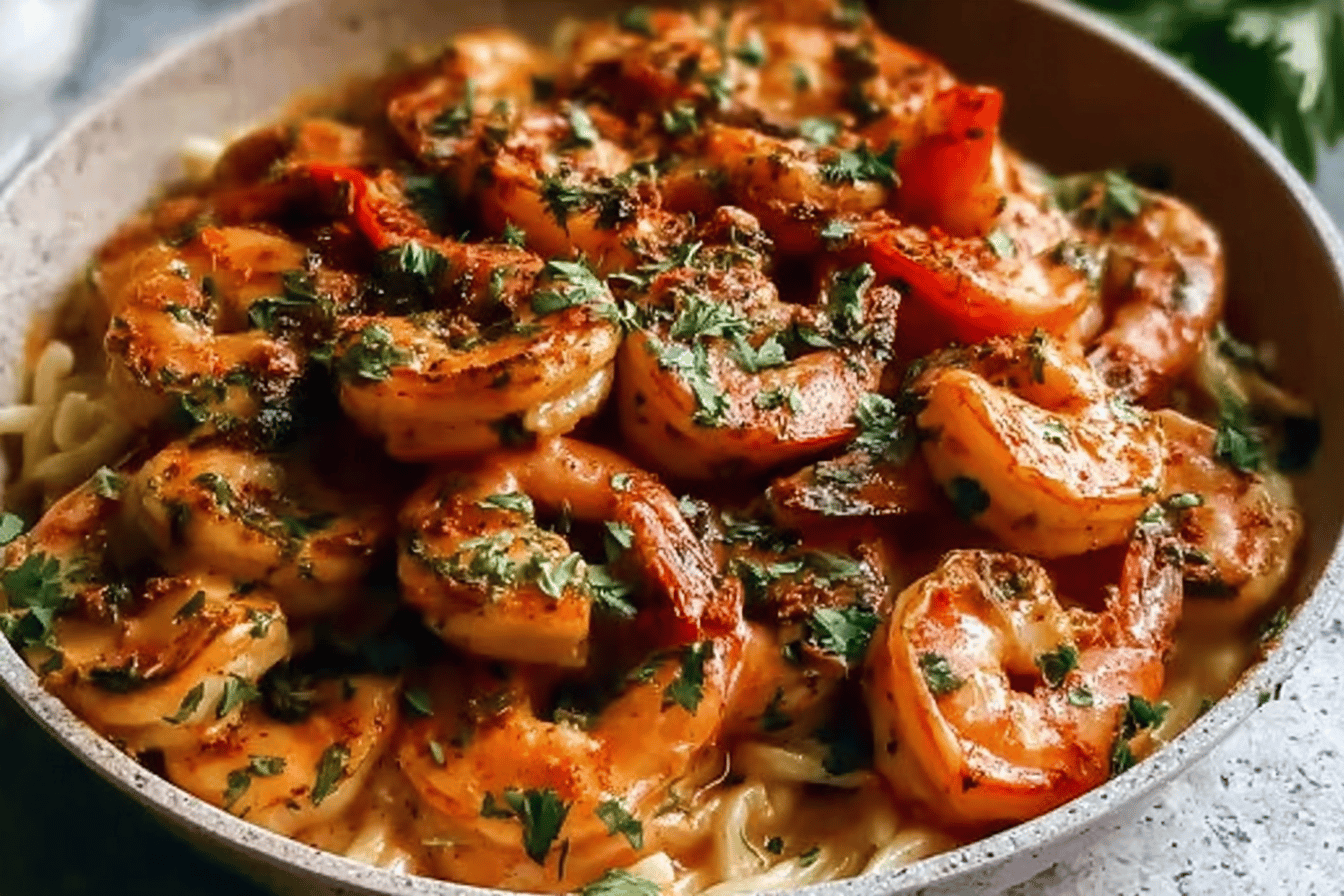 Creamy Garlic Paprika Shrimp Skillet