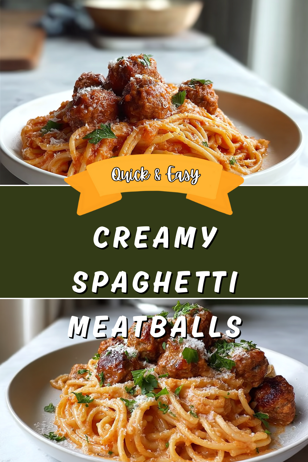 Creamy Spaghetti Meatballs
