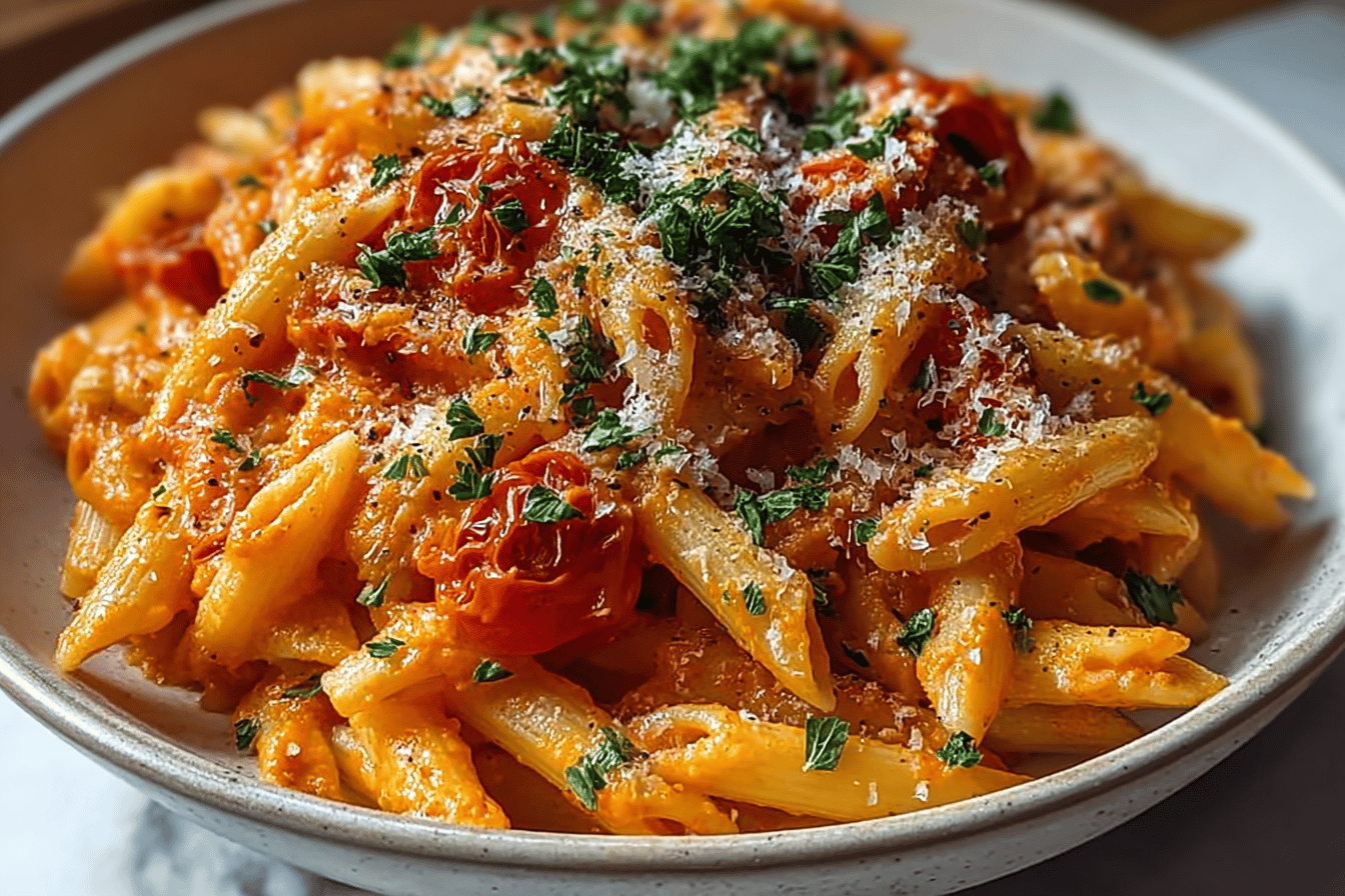 Creamy Tomato Garlic Pasta