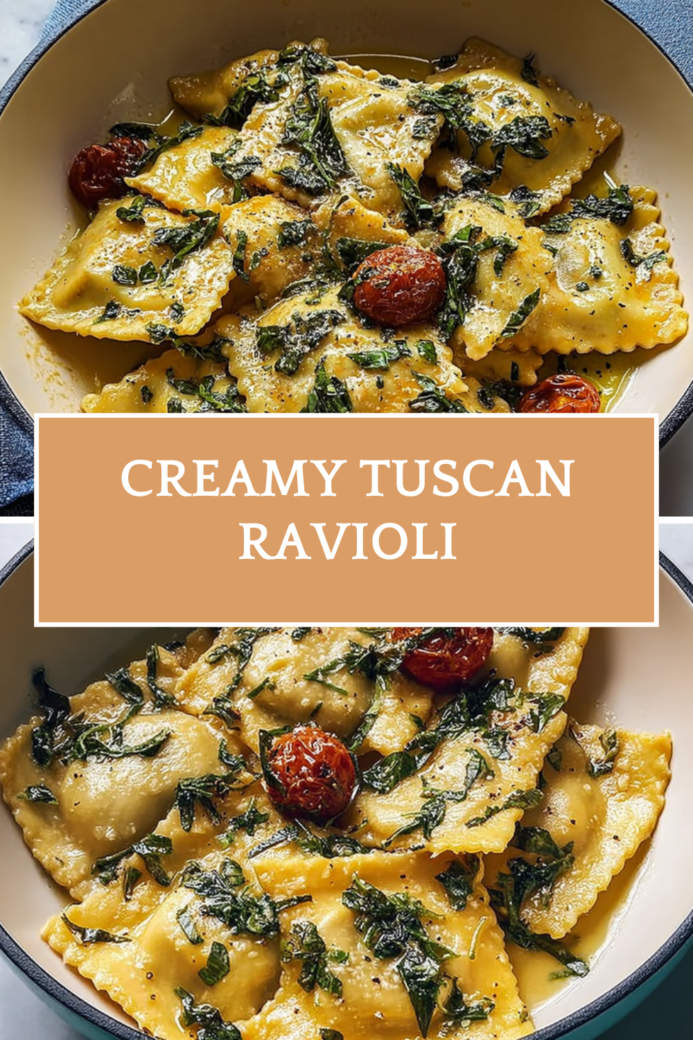 Creamy Tuscan Ravioli