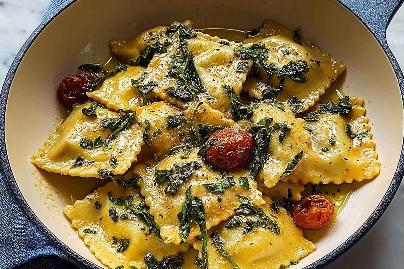 Creamy Tuscan Ravioli
