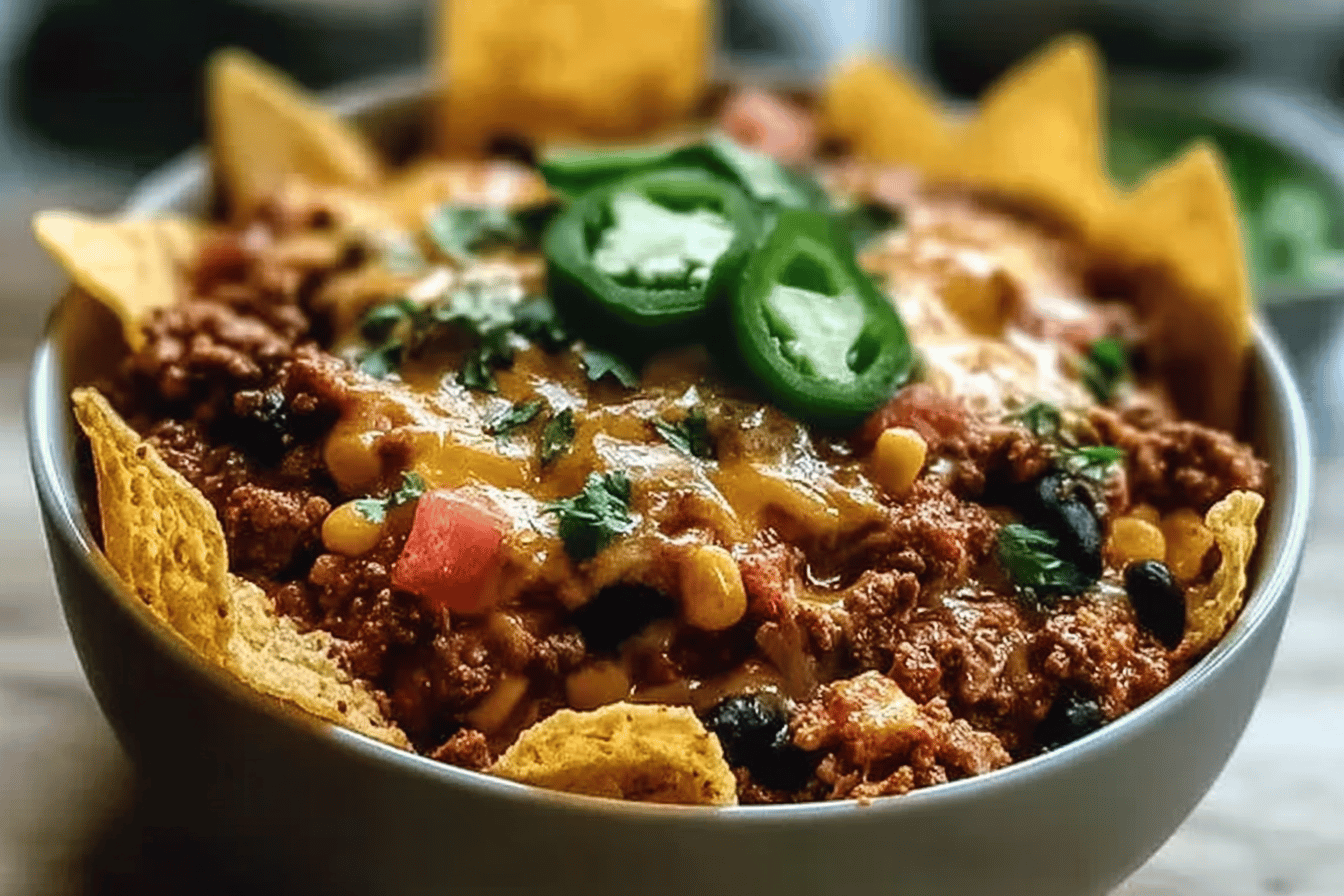Crockpot Taco Casserole