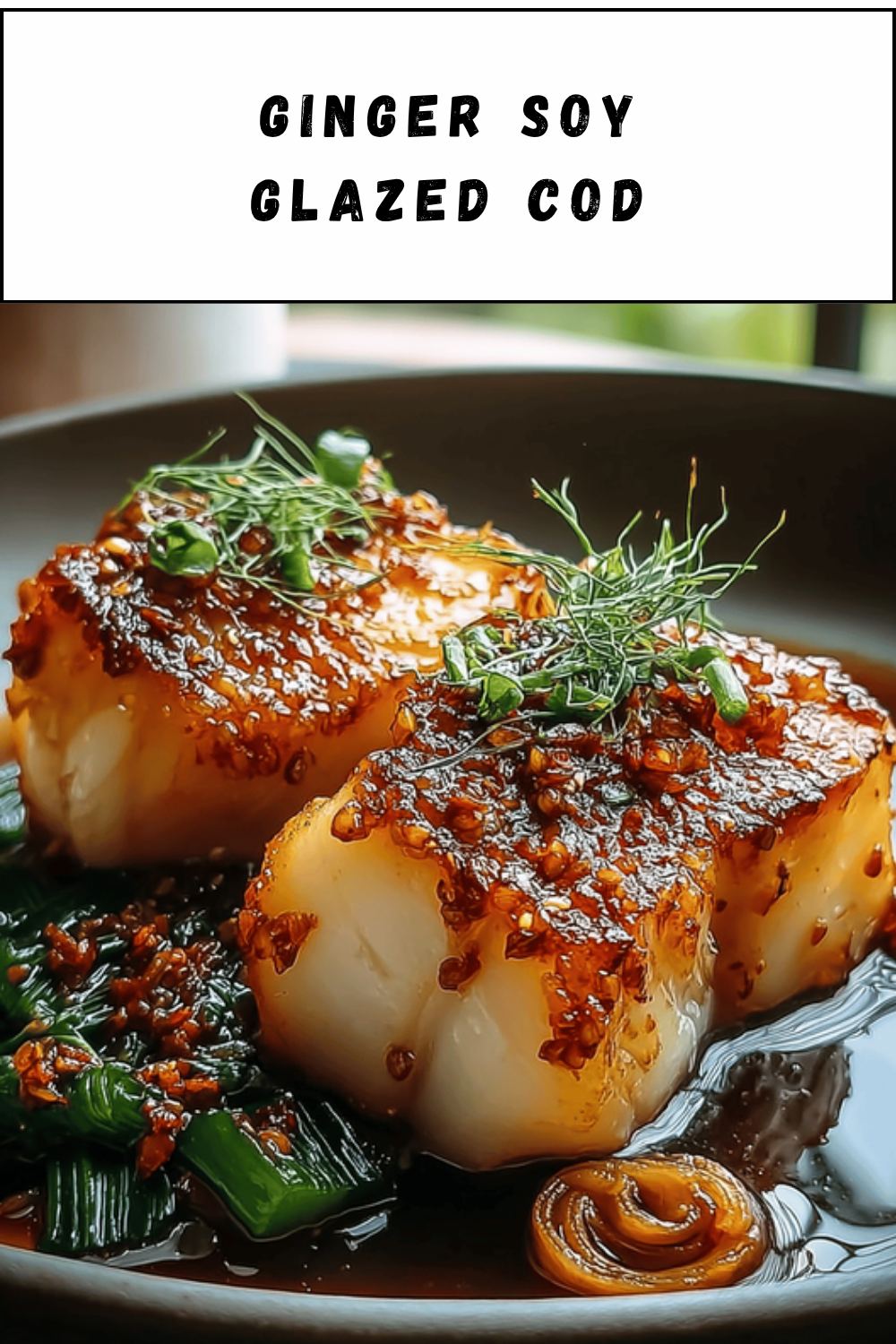 Ginger Soy Glazed Cod
